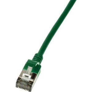 LogiLink Slim U/FTP netwerkkabel groen 1m Cat6a U/FTP (STP)