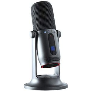 Thronmax Mdrill One (M2G) condensatormicrofoon (grijs) voor professionele HD-opnames (48 kHz) in studiokwaliteit voor podcast/streaming/chat/gameplay/Youtube enz.