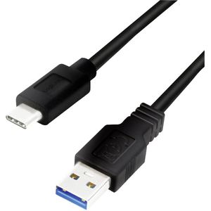 LogiLink CU0170 - USB 3.2 Gen 1x1 aansluitkabel, USB-A naar USB-C™, zwart, 2m