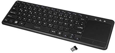 LogiLink - Draadloos Toetsenbord - Zwart - 2.4 GHz - Met Touchpad