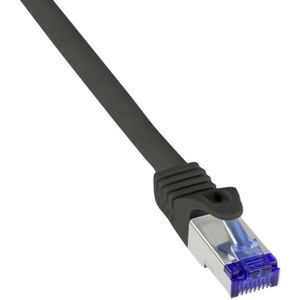 LogiLink C6A033S RJ45 CAT 6a S/FTP 1 m zwart, 1 stuk