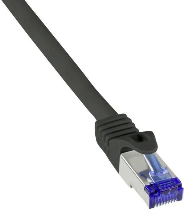 LogiLink C6A033S RJ45 CAT 6a S/FTP 1 m zwart, 1 stuk