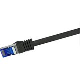Cat.6A RJ45-Stecker Afgeschermd - Zwart - Halogeenvrij - 10 Gigabit Ethernet