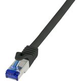 Cat.6A RJ45-Stecker Afgeschermd - Zwart - Halogeenvrij - 10 Gigabit Ethernet