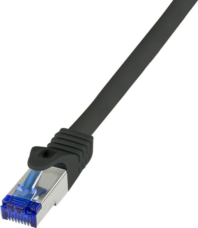 Cat.6A RJ45-Stecker Afgeschermd - Zwart - Halogeenvrij - 10 Gigabit Ethernet