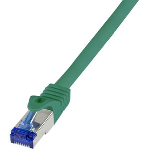 Logilink C6A015S netwerkkabel 0,25 m Cat6a S/FTP (S-STP) groen