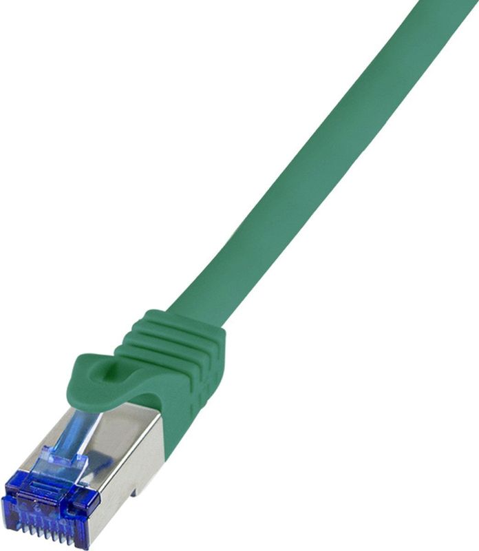 LogiLink C6A085S RJ45 CAT 6A S/FTP 7.50 m Groen 1 stuk(s)