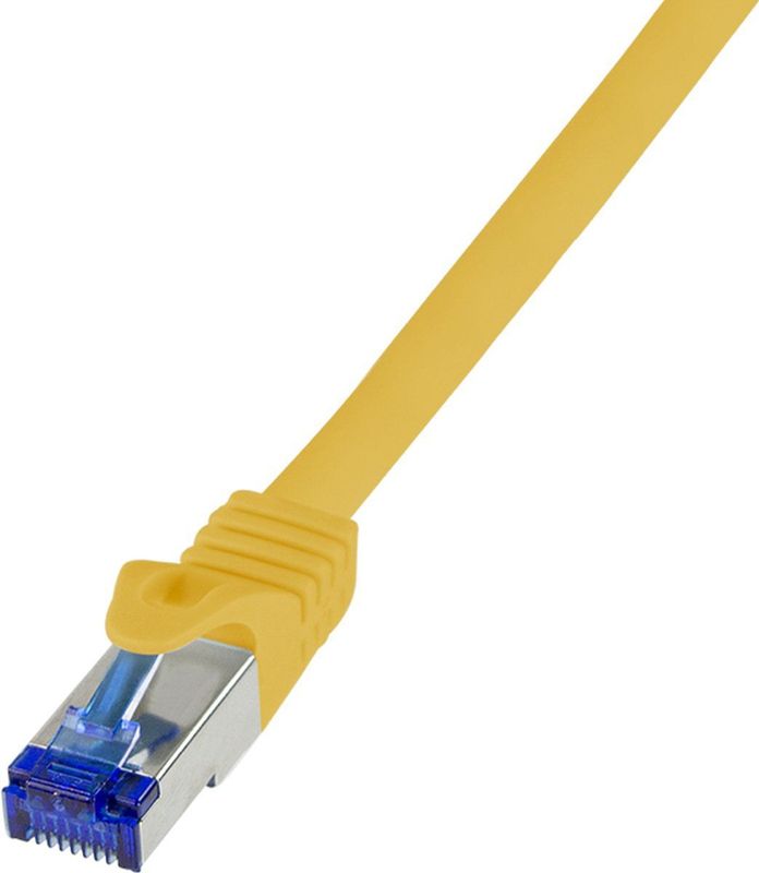 LogiLink C6A017S RJ45 CAT 6A S/FTP 0.25 m Geel 1 stuk(s)