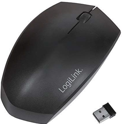 LogiLink - Bluetooth Optical Mouse - Zwart - Ergonomisch Ontwerp