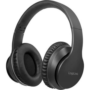 LogiLink Draadloze Bluetooth Hoofdtelefoon Zwart