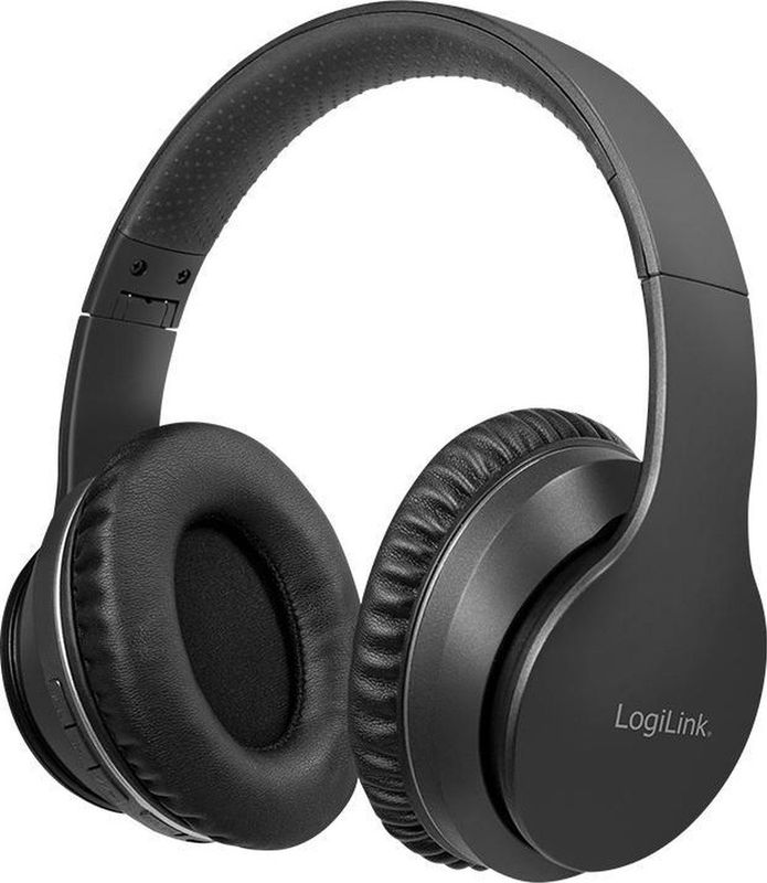 LogiLink BT0053 Koptelefoon - Bluetooth - Zwart - Noise Cancelling