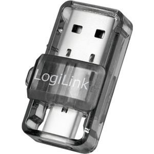 LogiLink - BT0054 - Bluetooth Muziekontvanger - Grijs - USB-C 3.2 / USB-A 3.2