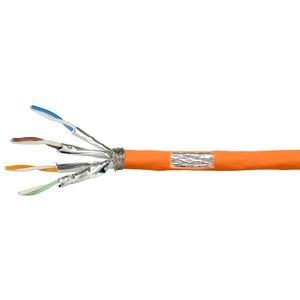 LOGILINK CAT.7 Netzwerkkabel CPV0058, Installation, AWG23, orange, 100 m