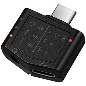 LogiLink UA0362 - USB-C naar 3,5 mm audio-adapter met EQ, 96 kHz / 24 bit DAC en PD (Power Delivery), ideaal voor bijv. smartphones/tablets zonder 3,5 mm aansluiting, zilver, 96kHz