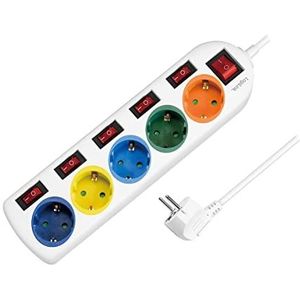 LOGILINK Steckdosenleiste LPS258, 5-fach, weiß