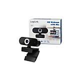 LogiLink UA0368 USB HD-webcam met microfoon voor scherpe videogesprekken met familie, vrienden/professionals (Skype, Team, Google Meet, Facebook.)