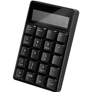 LogiLink ID0200 - Draadloos (Bluetooth V5.1) Keypad met rekenmachine en LCD-display, zwart