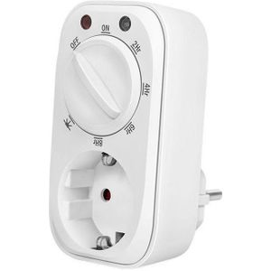 LogiLink ET0012 ET0012 Mechanische timer met schemeringssensor met 7 verschillende modi/instellingen, wit