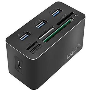 Geheugenadapter - Zwart - USB-C - 8-in-1 Poort - Snelle Gegevensoverdracht