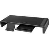LogiLink - BP0141 - Ergonomische Monitorverhoging - Zwart - Met USB-poorten
