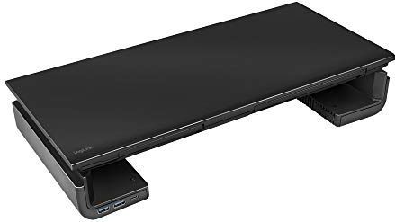 Logilink Ergonomische tv-verhoger met 3 USB-poorten, maximale belasting 25 kg, lengte = 42-52 cm