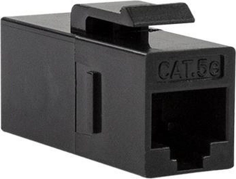 CAT5e - Keystone Koppelstuk - UTP - Zwart - Kabel Connector