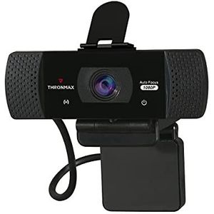 Thronmax Stream Go X1 webcam (X1PRO), Full HD 1080p/1920x1080 met autofocus en dual microfoon en HDR-technologie voor professionele HD-opnames in studiokwaliteit tijdens podcast / chat / etc.