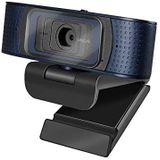 LogiLink UA0379 - conferentie HD-USB-webcam Professional, 80° groothoeklens, dual-microfoon met ruisonderdrukking, autofocus, privacyscherm, voor videoconferenties en live streaming, zwart