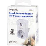 LogiLink - PA0263 - Schemerschakelaar - Wit - 230 V - Met Dag-/Nacht Sensor