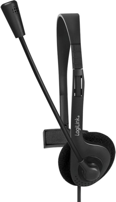 LogiLink - HS0054 - Hoofdtelefoon - Zwart - Bedraad - On-Ear