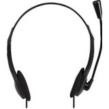 LogiLink HS0055 hoofdtelefoon/headset Bedraad Hoofdband Muziek/Voor elke dag Zwart