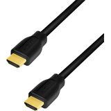 LogiLink HDMI-kabel (A/M-stekker naar A/M, 4K/60Hz, CCS, 2m) zwart CH0101