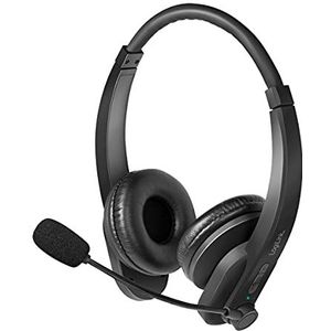 LogiLink BT0060 On Ear headset Computer Bluetooth Stereo Zwart