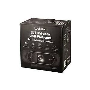 LogiLink - UA0381 - Webcam - Full-HD - 96° Groothoeklens - Dual-Microfoon