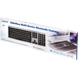LogiLink - ID0206 - Bluetooth Multi-Device Toetsenbord - Zwart - Bluetooth 4.2 - Koppel tot 3 Apparaten