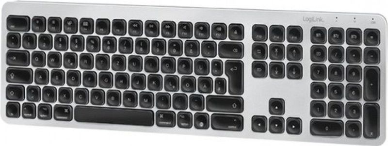 LogiLink - ID0206 - Bluetooth Multi-Device Toetsenbord - Zwart - Bluetooth 4.2 - Koppel tot 3 Apparaten