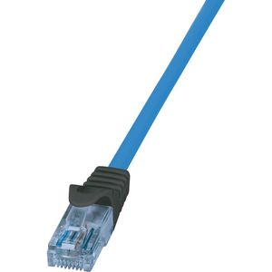 LogiLink CAT.6a netwerkkabel CPP010, U/UTP, 10G, PoE, HDBT, blauw, 10 m