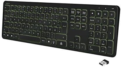 LogiLink ID0209 - Draadloos Toetsenbord - Zwart - 111 Toetsen - RGB Achtergrondverlichting