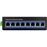 LogiLink - NS203 - Netwerkschakelaar - Zwart - 8-Port - DIN Rail Montage