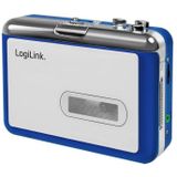 LogiLink - UA0393 - Draagbare Cassettespeler - Blue, Zilver