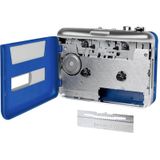 LogiLink - UA0393 - Draagbare Cassettespeler - Blue, Zilver