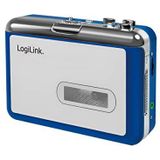 LogiLink UA0393 - Bluetooth cassettespeler draadloos afspelen via je luidsprekers of hoofdtelefoon, extra 3,5 mm aansluiting voor bekabelde hoofdtelefoon, BT versie 5.0
