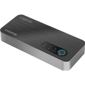 LogiLink HD0058 HDMI-switch 2 x 1 poort (2 x bronnen & 1 x uitgang), 8 K/60 Hz, HDCP, HDR, VRR, CEC