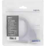 LogiLink Serieel Adapter USB-C 2.0 naar D-sub 9-Pins 1.2 m Zwart