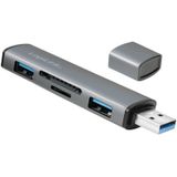 LogiLink UA0394 USB 3.2 Gen 2 Hub - SD Kaartlezer - Spacegrijs