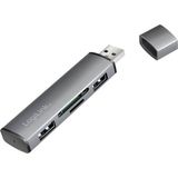 LogiLink UA0394 USB 3.2 Gen 2 Hub - SD Kaartlezer - Spacegrijs