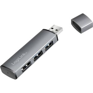LogiLink UA0395 - Docking Station - Zilver - USB 3.2 - 3 Havens