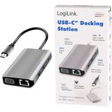 LogiLink - UA0410 - USB-C Dockingstation - Universeel - USB Power Delivery