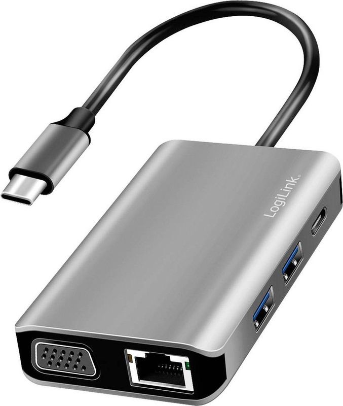 LogiLink - UA0410 - USB-C Dockingstation - Universeel - USB Power Delivery