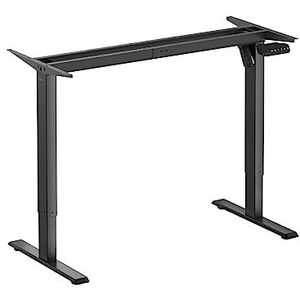 Elektrisch in hoogte verstelbaar bureauframe, 1 motor, 700-1120 mm, zwart (zonder tafelblad)